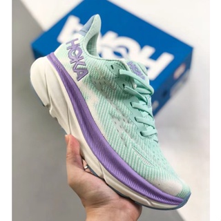 Hoka ONE ONE Clifton 9 รองเท้าผ้าใบลําลอง พื้นหนา ระบายอากาศ เบาพิเศษ สําหรับผู้ชาย ผู้หญิง เหมาะกับการวิ่ง ไซซ์ 36-45 2FIP