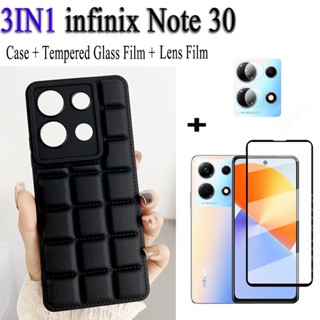 เคสโทรศัพท์มือถือ ป้องกันกล้อง กันกระแทก 3 in 1 สําหรับ infinix Note 30 Note 30 Pro 30i 12 G96 11 10 Pro Smart 7 6 plus Hot 30i 30 30 play 20s 20i 20play 9 10 11play