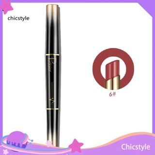 Chicstyle PUDAIER ลิปสติก เนื้อแมตต์ สองหัว ติดทนนาน ไม่เหนียวเหนอะหนะ