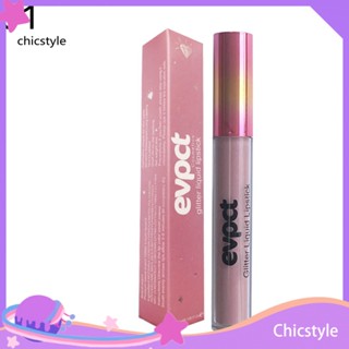 Chicstyle ลิปสติก ลิปกลอส เนื้อแมตต์ กลิตเตอร์ กันน้ํา ติดทนนาน 15 สี