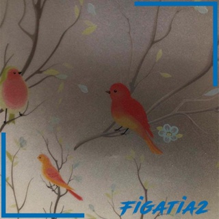 [Figatia2] ฟิล์มติดกระจกหน้าต่าง รูปนก ไม่มีกาว หลากสี สําหรับตกแต่งห้องนอน ร้านอาหาร