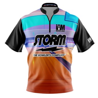 Storm DS เสื้อโปโล แขนสั้น พิมพ์ลายโบว์ลิ่ง 3D 2024-ST