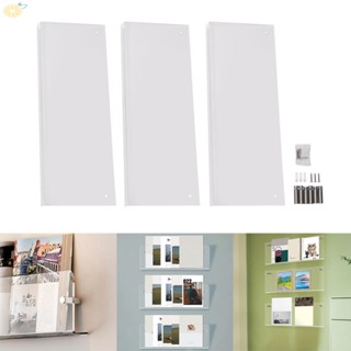 【VARSTR】Booklet Holder Wall Mount Wall Mounted Bookshelf Acrylic Carving Cutting