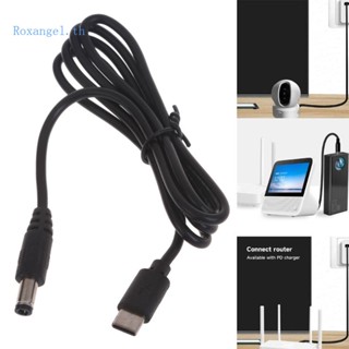 Rox สายไฟเชื่อมต่อ USB C เป็น DC5 5x2 1 มม. ตัวผู้