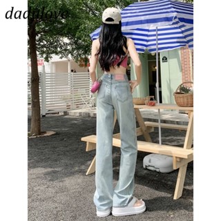 DaDulove💕 New American Ins Retro Thin Jeans Niche High Waist Loose Wide Leg Pants Large Size Trousers