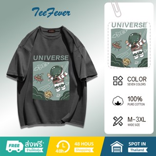 TeeFever📮ส่งของทุกวัน🎇เสื้อยืดตัวใหญ่😻สำหรับชายและหญิงใส่สบายoversize เสื้อโอเวอร์ไซส์เกาหลี👌มี7สี M-3XL