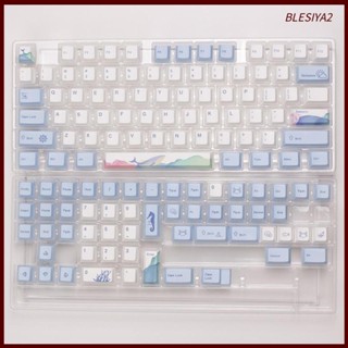 [Blesiya2] ปุ่มกดคีย์บอร์ด PBT 129 คีย์ ติดตั้งง่าย แบบเปลี่ยน สําหรับคีย์บอร์ด Mechanical 60 61 64 68 คีย์