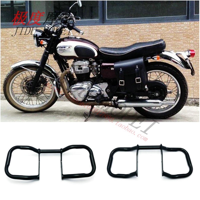 เหมาะสําหรับ Kawasaki W400/W650/W800 ดัดแปลงกันชนบาร์ยามคุณภาพสูง