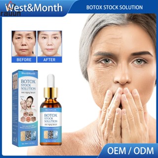 West&amp;ams เซรั่มบํารุงผิวหน้า Tmonth Botox Original Liquid ให้ความชุ่มชื้น และทําให้ผิวนุ่มขึ้น Desalinates The Fine Lines, Facial Essence Original Liquid