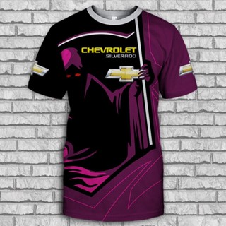 เสื้อยืด ลาย Chevrolet Silverado Speed หมายเลข 1 US 3D สําหรับผู้ชาย ไซซ์ S-5XL