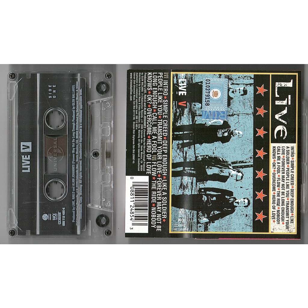 (มือสอง) LIVE V CASSETTE TAPE