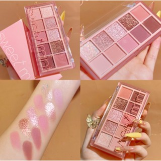 อายแชโดว์พาเลทชิมเมอร์กันน้ํา 10 สี No.Sweetmint 10 สี/