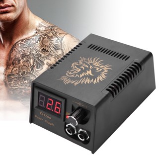 Tattoo Professional Black Transformer Head ชุดหม้อแปลงพาวเวอร์ซัพพลาย หัวสิงโต สีดํา สําหรับเครื่องสัก