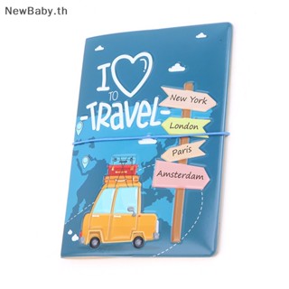 Newbaby กระเป๋าใส่หนังสือเดินทาง แบบหนัง น่ารัก สําหรับผู้ชาย และผู้หญิง