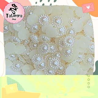 TATORERA 100pcs มุกครึ่งซีก มุกล้อม มุกดอกไม้