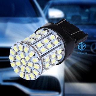 หลอดไฟเบรกท้ายรถยนต์ T20 W21W 7443 7440 LED 64-SMD 1206 2 ชิ้น [Missece.th]