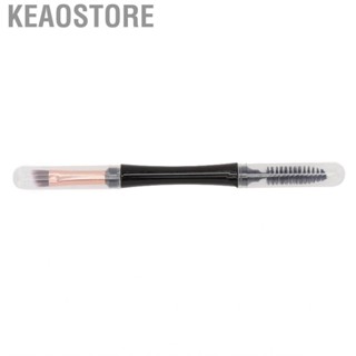 Keaostore Double Ended Eyebrow Eyelash Brush Spiral Portable Multipurpose Angled Makeup with Cover Single Cosmetic