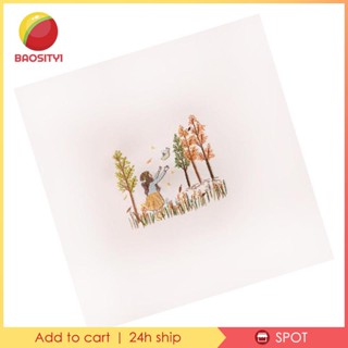 [Baosity1] ชุดเย็บปักถักร้อย รูปชีวิต สีสันสดใส สําหรับผู้เริ่มต้น ตกแต่งบ้าน DIY 1 ชิ้น