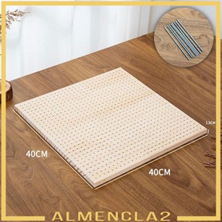 [Almencla2] บอร์ดไม้โครเชต์ ทรงสี่เหลี่ยม พร้อมหมุด สําหรับผู้เริ่มต้น ผู้ใหญ่