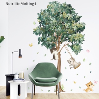 [NutriliteMelting1] สติกเกอร์ไวนิล ลายการ์ตูนแมวน่ารัก DIY สําหรับติดตกแต่งผนังบ้าน ห้องนั่งเล่น [TH]