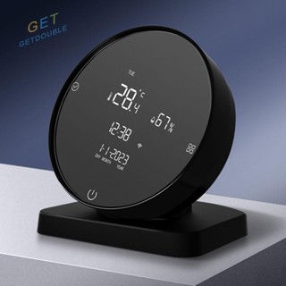 [Getdouble.th] เครื่องวัดอุณหภูมิความชื้น WiFi Tuya หน้าจอปรับได้ IR รีโมตคอนโทรล [Getdouble.th]