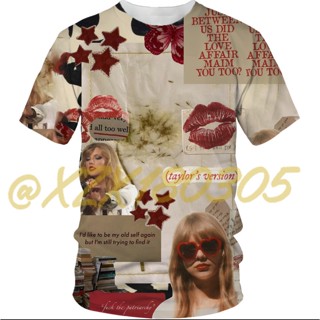 พร้อมส่ง เสื้อยืดลําลอง แขนสั้น พิมพ์ลาย Taylor Swift Fans ของขวัญ เลือกลายได้ 2023 08