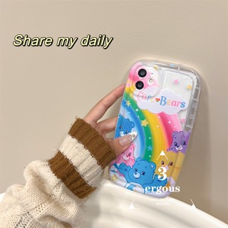 เคสโทรศัพท์มือถือแบบนิ่ม TPU กันรอยเลนส์กล้อง ลายหมีน่ารัก สําหรับ Samsung A04s A04 A02s A13 A23 A34 A03s A03 A72 A52 A32 A22 A12 A50s A71 A51 A11