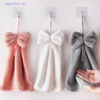 Rightfeel.th ผ้าขนหนู ผ้ากํามะหยี่ แบบหนา ดูดซับน้ําได้ดี แห้งเร็ว สําหรับห้องครัว ห้องน้ํา