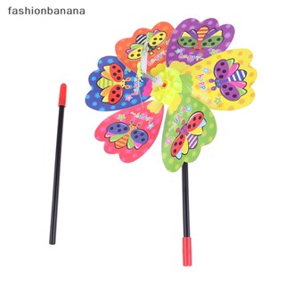 [fashionbanana] ใหม่ พร้อมส่ง กังหันลม ผีเสื้อ ดอกไม้ 3D หลากสี สําหรับตกแต่งบ้าน สวน