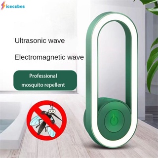 ใหม่ Ultrasonic Mosquito Repellent Night Light Mite กำจัดเครื่องมือในครัวเรือนในร่ม Mosquito Repeller Insect Repeller Rat Repeller National Standard Plug ICECUBES