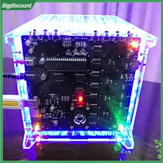 {BIG} อุปกรณ์อิเล็กทรอนิกส์ ลูกบาศก์ไฟไดนามิก LED 8 ชั้น 3D 8x8x8 DIY สําหรับเรียนรู้บัดกรี