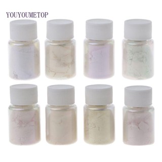 Youyo ผงไมก้า ไข่มุก 8 สี สําหรับแต่งหน้า ลิปกลอส ระบายสี สบู่ อีพ็อกซี่ ย้อมสี งานฝีมือ Diy