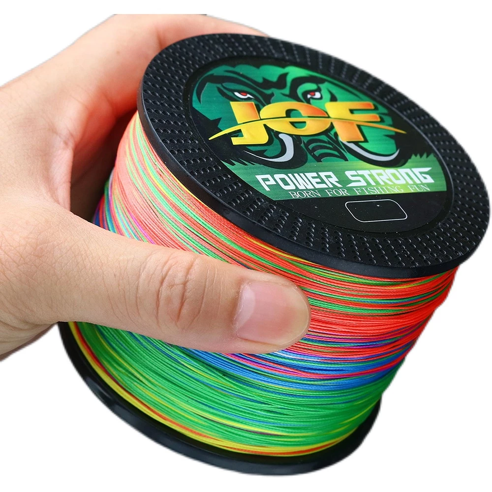 Jof X12 สายเอ็นตกปลา PE แบบถัก 300 ม. 500 ม. 1000 ม. 100/12 เส้น ทนทาน