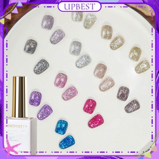 ♕ Chaoji/limitpreety Light Luxury Explosive Glue Broken Drill Nail Polish Gel Super Flash Glitter Phototherapy Glue Nail Art For Nail Shop 15ml 12 Designs UPBEST