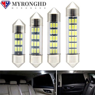 Myronghd หลอดไฟอ่านหนังสือ LED DC12V COB 3014 4 ชิ้น สําหรับรถยนต์ 4 ชิ้น