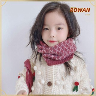 Rowans ใหม่ ผ้าพันคอ ผ้าขนสัตว์ สองสี อบอุ่น สําหรับเด็กผู้ชาย และเด็กผู้หญิง