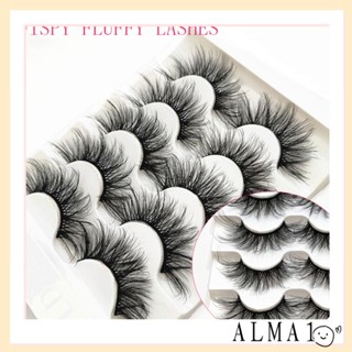 ALMA Skonhed ขนตาปลอม ขนมิงค์เทียม 3D 5 คู่
