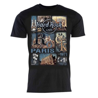 เสื้อยืด พิมพ์ลาย Hard Rock Cafe Unisex Collage City พรีเมี่ยม