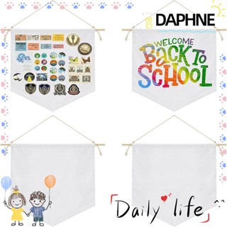 DAPHNE ธงแบนเนอร์ ผ้าแคนวาส กันน้ํา สําหรับแขวนตกแต่ง 4 ชิ้น