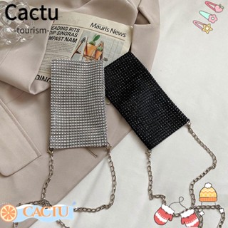 Cactu กระเป๋าสะพายไหล่ กระเป๋าถือ กระเป๋าเมสเซนเจอร์ สีพื้น