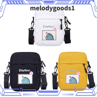 Melodygoods1 กระเป๋าสะพายไหล่ กระเป๋าถือ ผ้าแคนวาส สําหรับสตรี