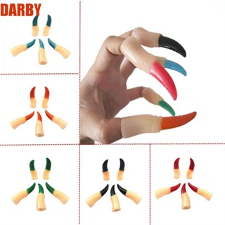 Darby 5 ชิ้น / เซต ผีดิบ แม่มด ปลอม นิ้ว, สีดํา / แดง นิ้วปลอม ฮาโลวีน คลุมนิ้ว, ผีปลอม นิ้ว น่ากลัว คอสเพลย์ ปาร์ตี้ จัดหา