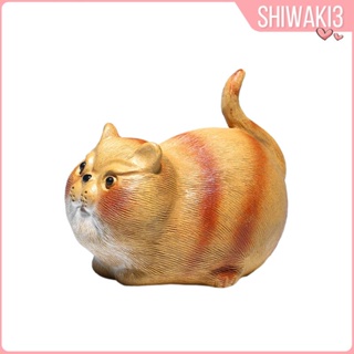 [Shiwaki3] ตุ๊กตาแมวขี้เกียจ ขนาดเล็ก แฮนด์เมด สไตล์จีน สําหรับตกแต่งบ้าน โต๊ะน้ําชา