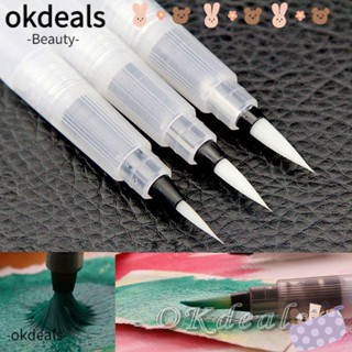 OKDEALS ปากกาหมึกสีน้ํา สําหรับวาดภาพระบายสี 3 ชิ้น