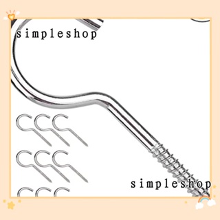 Simple ตะขอแขวนโคมไฟ แบบสกรู 10 ชิ้น