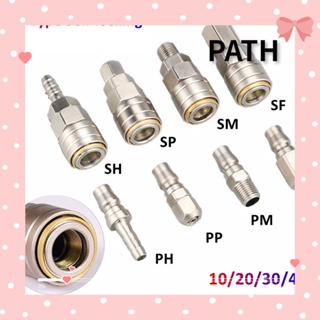 PATH ข้อต่อเชื่อมท่อนิวเมติก SH PH SF PF ล็อคในตัว C Type PU SP PP SM PM สําหรับเครื่องอัดอากาศ