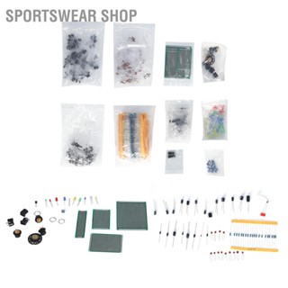  Sportswear Shop  ชุดชิ้นส่วนอิเล็กทรอนิกส์ PCB LED ไดโอดตัวเก็บประจุด้วยไฟฟ้าตัวเก็บประจุตัวต้านทานชุดทรานซิสเตอร์สำหรับ