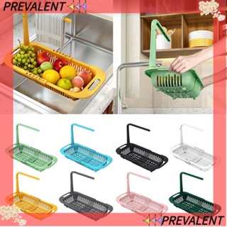 PREVA Telescopic Sink Rack Kitchen Accessories Storage Basket Vegetable Fruit Fruits Drainer Basket Retractable