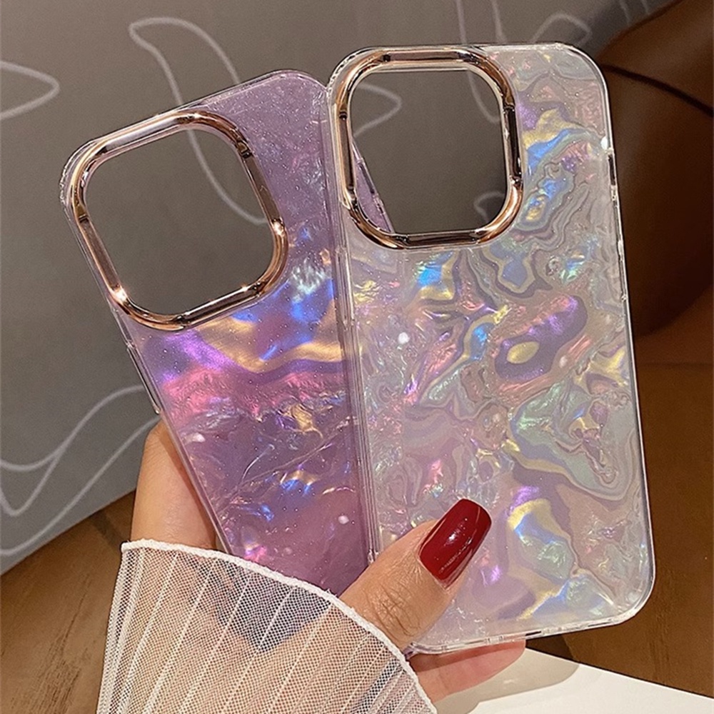 เคสโทรศัพท์มือถือแบบนิ่ม กันกระแทก กันรอยกล้อง ลายกลิตเตอร์ในฝัน สําหรับ iPhone 11 12 13 14 Pro Max