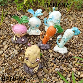 Banana1 ของตกแต่งฮาโลวีน งานฝีมือ เรซิน ผัก ผลไม้ ซอมบี้ แครอท วัตถุประณีต คุณภาพสูง ตกแต่งสวนมันฝรั่ง